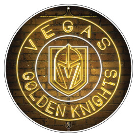 Mustang Cedule Vegas Golden Knights NHL 22" Round Neon De