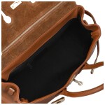 Luxusní dámská kožená kabelka do ruky Annalena, koňaková