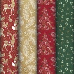 Balicí papír Red Forest, kraft 70g, 2 x 0,7 m (mix motivů)