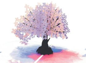 3D přání Jacaranda Tree