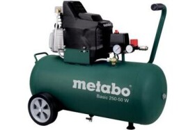 Metabo BASIC 250-50 W / Olejový kompresor / 1500W / 50L / Tlak 8 bar / 110 l/min (MET601534000)