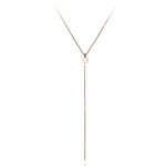 Ocelový náhrdelník Stabile - chirurgická ocel, Zlatá 39 cm + 3 cm (prodloužení)
