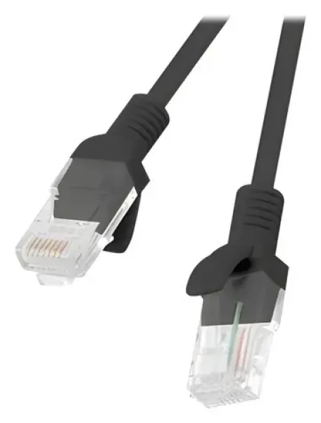 Lanberg CAT5e černá / Patch kabel / UTP / 1 m / Fluke Passed (PCU5-10CC-0100-BK)