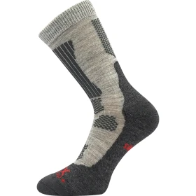 VOXX Ponožky dětské thermo ETREXÍK sportovní SVĚTLE ŠEDÉ 20-24 104350