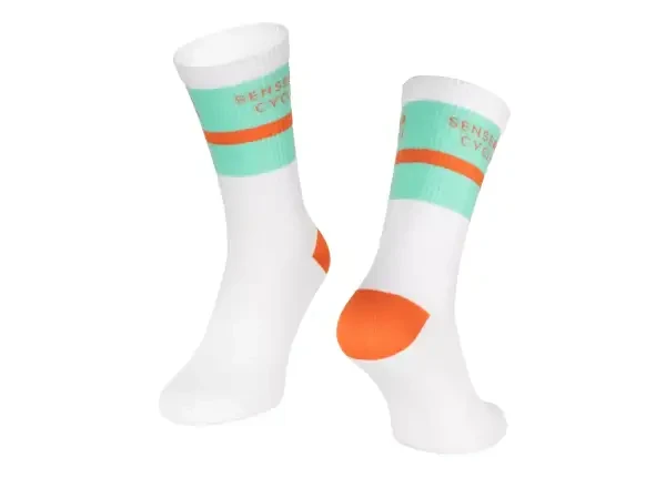 Force Stripe cyklistické ponožky bílá vel. 36-41