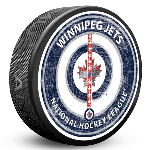 Mustang Puk Winnipeg Jets NHL Center Ice