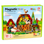 Mamido Magnetická stavebnice farma se zvířátky 54 dílků