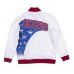 Mitchell & Ness Pánská bunda Philadelphia 76ers NBA 1993-94 Authentic Warm Up - Bílá Velikost: S