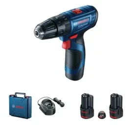 BOSCH GSB 120-LI Professional / Aku příklepový šroubovák / 12V / 1500 ot-min / 2x 2.0Ah (06019G8100)