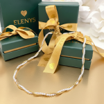 ELENYS Seline – pozlacený náhrdelník 18K žluté zlato Délka: 44+5 cm / max. 49 cm