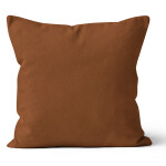 Mikroplyšový povlak na polštář 40x40 cm Hnědý