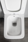 SAPHO - PORTO CLEANWASH závěsná WC mísa Rimless, integrovaná baterie a bidet. sprška, 36x5cm, bílá PZ102RX