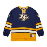 Mitchell & Ness Pánská mikina Nashville Predators NHL Heritage Lace-Up Jersey Crew Velikost: L