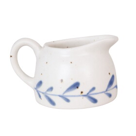 Strömshaga Kameninový džbánek na mléko Viola Leaf Blue, modrá barva, keramika