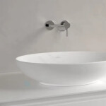 VILLEROY & BOCH - Loop&Friends Umyvadlo na desku, 560x380 mm, s přepadem, CeramicPlus, Stone White 4A4700RW