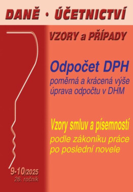 DÚVaP 9-10/2025 Odpočet DPH v poměrné a krácené výši - Luděk Pelcl