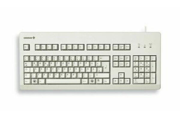 CHERRY G80-3000LPCGB-0 šedá / Kancelářská klávesnice / drátová / USB / UK layout (G80-3000LPCGB-0)