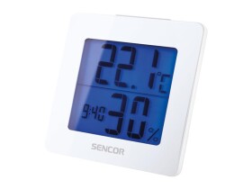 SENCOR SWS 1500 W teploměr s hodinami bílá (8590669226061)