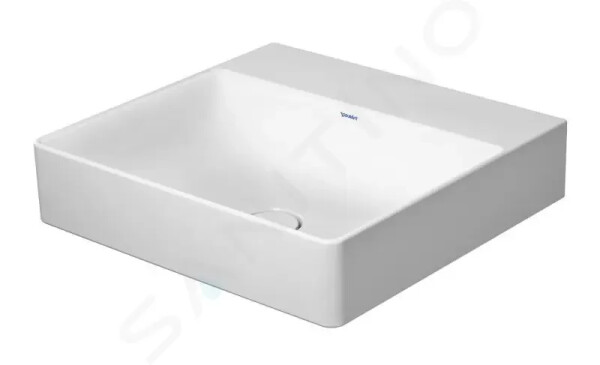 DURAVIT - DuraSquare Umyvadlo 500x470 mm, bez přepadu, bez otvoru pro baterii, DuraCeram, WonderGliss, bílá 23535000701