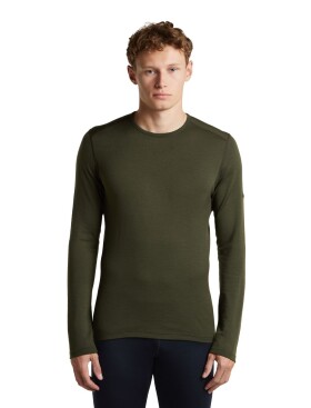 Pánské merino triko dlouhý rukáv ICEBREAKER Mens 260 Tech LS Crewe, Dark Loden velikost: XL