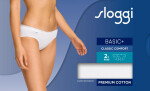 Kalhotky sloggi Basic+ Mini 2P - bílé WHITE - SLOGGI WHITE 44