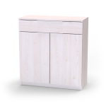 Nábytek Mikulík Komoda VARIO 1 - šedé úchytky ROZMĚR: (š/v/hl.) 80 x 86,5 x 40,5 cm