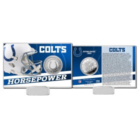 Mince Indianapolis Colts NFL Team History Highland Mint Silver Coin Card