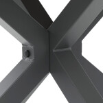 Zahradní stůl 110x110cm, hliník, polywood, šedá, AZT-S1430 GREY