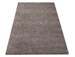 DumDekorace Moderní huňatý koberec v hnědé barvě