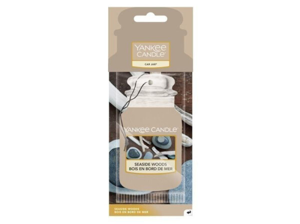 YANKEE CANDLE Seaside Woods vůně do auta visačka papírová
