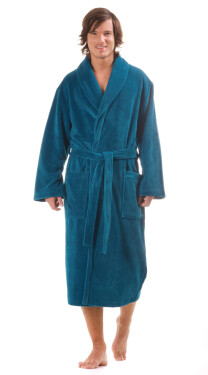 BARI kimono 3/4 délka Samba XL šálový límec 55% bavlna (smyčka rub) 45% polyester (velur líc) osušení/savé vhodné pro všechny typy výšivek petrolejová