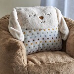 Bloomingville Dětský polštář Villja 45 × 45 cm, krémová barva, textil