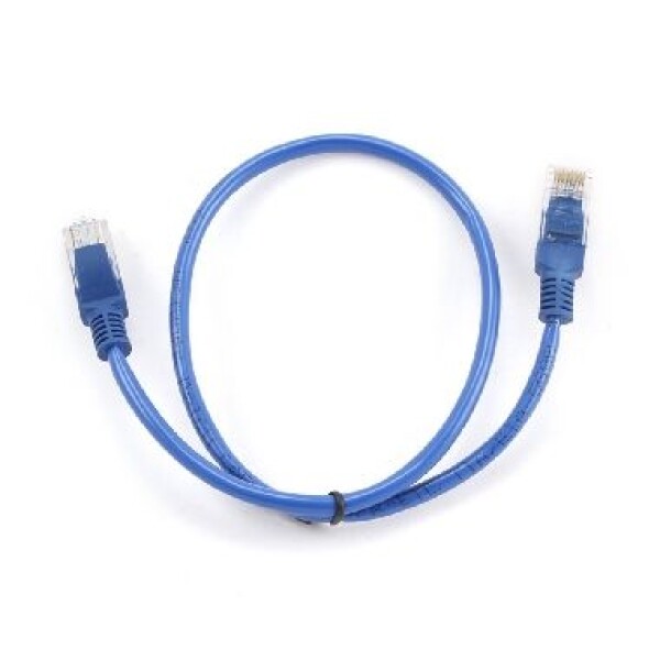 Gembird UTP CAT5E 0.25m / patch kabel / s ochranou / modrá (PP12-0.25M/B)