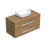 Koupelnová skříňka s krycí deskou SAT Cube Way 100x46,5x46 cm dub Hickory CUBE461003DHSAT45 CUBE461003DHSAT45