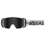 Swaps Scrub V2 motokrosové brýle bílé/černé/tmavě-stříbrné
