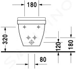 DURAVIT - Starck 3 Závěsný bidet s přepadem, bílá 2230150000