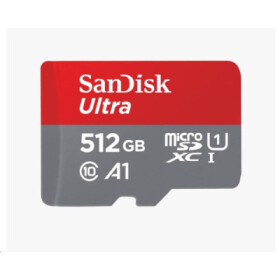 SanDisk MicroSDXC karta 512GB Ultra (100MB/s, Class 10, Android) + adaptér EDF_493325