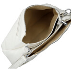 Stylová dámská koženková crossbody kabelka Foppa, bílá