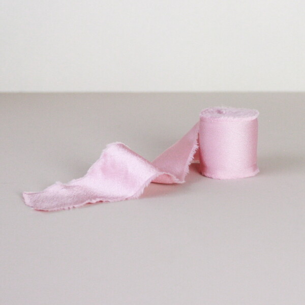 Bella Rose Saténová stuha 4 cm – Rose (4,5 m), růžová barva, textil