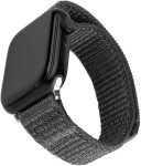 FIXED Nylonový řemínek Nylon Sporty Strap pro Apple Watch 38/40/41mm tmavě šedý (FIXNST2-436-GR)