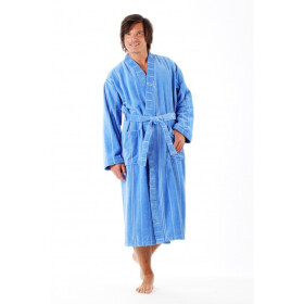 TERAMO středně modrá Velikost: Řezání: dlouhý župan kimono, Barva: středně modrá 5353