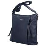Trendová dámká koženková crossbody Larika, tmavě modrá