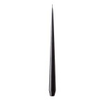 Ester & erik Svíčka Taper 32 cm – 75 Raw Black – set 2 ks, černá barva, vosk