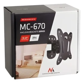 Maclean MC-670 / Nástěnný držák pro TV / 13-27" / VESA 100x100 / nosnost 20 kg (MC-670)