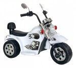 Mamido Dětská elektrická motorka Hot Chopper bílá