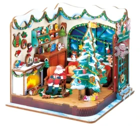 2KIDS TOYS 3D dřevěná skládačka Miniatura domečku Santova dílna