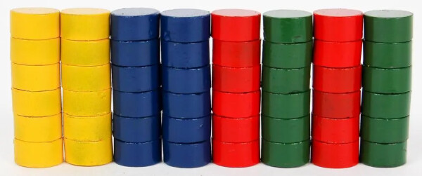 Magnety kulaté 10mm/48ks - barevné