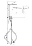 HANSGROHE - Zesis M33 Dřezová baterie s výsuvnou sprškou, vzhled nerezu 74822800
