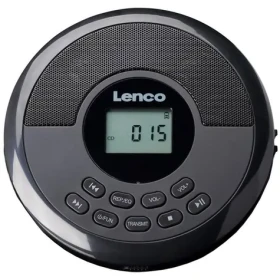 Lenco CD-340BK černá / Přenosný CD přehrávač / Bluetooth / FLAC, MP3, WMA / Vestavěné reproduktory