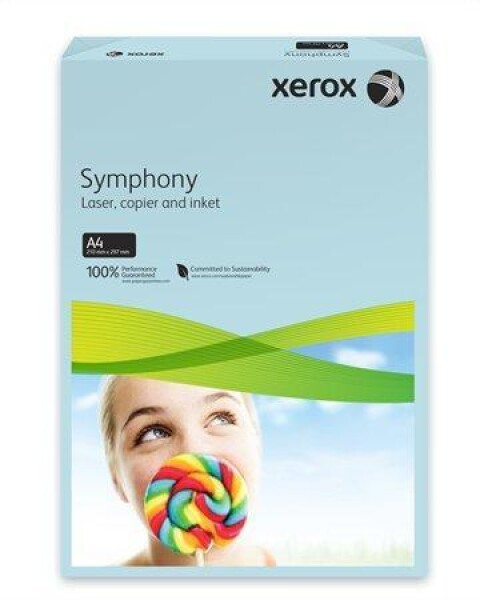 Xerografický papír barevný XEROX Symphony A4, 80g, 500ls - modrá